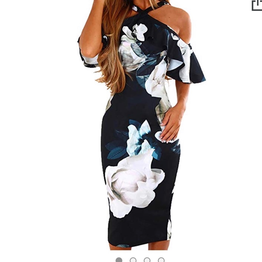 Off shoulder floral dress